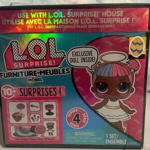 NIB L.O.L. Surprise! Furniture Set with Exclusive Doll- 10+ Mystery Surprises